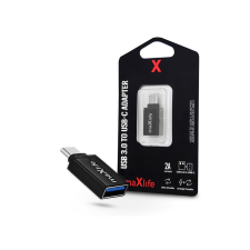 Maxlife USB - USB Type-C OTG adapter - Maxlife USB 3.0 To USB-C Adapter - 2A - fekete (TF-0130) kábel és adapter