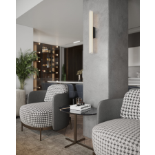 Maxlight Fayette fekete fürdőszobai LED falikar (MAX-W0365) LED 1 izzós IP44 világítás