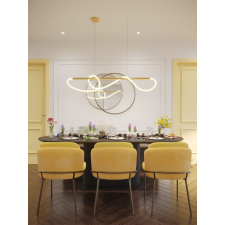 Maxlight Laguna arany LED függesztett lámpa (MAX-P0614) LED 1 izzós IP20 világítás