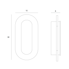 Maxlight Travertino szürke-fekete LED fali lámpa (MAX-W0393) LED 1 izzós IP20 világítás