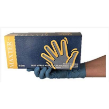 Maxter MAXTER Nitril hosszúsz. kék púdermentes vizsgálókesztyű (kék, XL -100 db) (MX63889) védőkesztyű