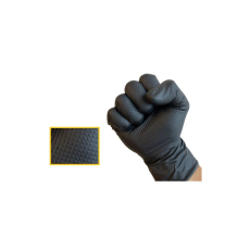 Maxter Védőkesztyű egyszer használatos nitril 8.4g XL méret púder nélküli fekete 90db