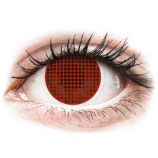MaxVue Vision ColourVUE Crazy Lens Piros Red Screen dioptria nélkül (2 db lencse) kontaktlencse