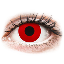 MaxVue Vision ColourVUE Crazy Lens - Red Devil - dioptria nélkül napi lencsék (2 db lencse) kontaktlencse