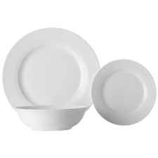 Maxwell & Williams Étkezőgarnitúra 12 db FEHÉR BASIC TRIBECA tányér és evőeszköz