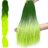 Maxy Szintetikus haj színes afro-ombre fonathoz - Zöld/neon zöld