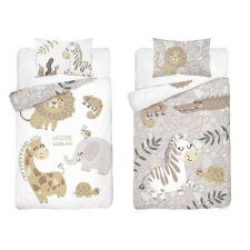 Maya Moo Gyerek Bambusz ágyneműhuzat 90x120cm - Állatkert bézs babaágynemű, babapléd