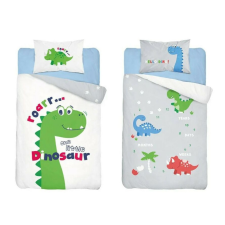 Maya Moo Gyerek pamut ágyneműhuzat 90x120cm - Hello Dino! Zöld babaágynemű, babapléd
