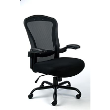 MAYAH Irodai szék,állítható karfával, fekete szövetborítás, feszített hálós háttámla,fekete lábkereszt, mayah "grande" 11778-01 forgószék