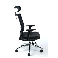 MAYAH Maxy Exkluzív fejtámaszos irodai szék Fekete forgószék