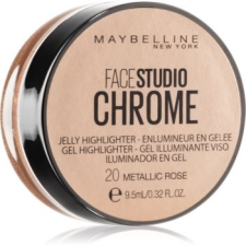 Maybelline Face Studio Chrome Jelly Highlighter Gél Highlighter árnyalat 20 Metallic Rose 9,5 ml szemhéjpúder
