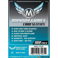 Mayday Games Euro méretű kártyavédő (100 db-os szett), 59 mm x 92 mm kártyajáték