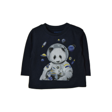 Mayoral sötétkék, pandás bébi fiú felső – 68 cm