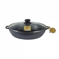 Maysternya Öntöttvas szeletsütő üvegfedővel 26x6cm edény