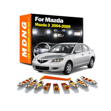  Mazda 3 LED izzó készlet belső világításhoz 2004–2009 autó izzó, izzókészlet