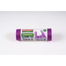 Mazzini MAZZINI 104037 újrahasznosított kötehető füles 15db/roll 60L szemeteszsák tisztító- és takarítószer, higiénia