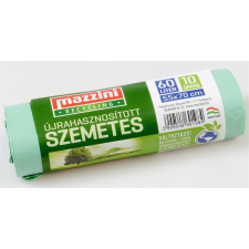  MAZZINI Szemeteszsák, újrahasznosított, 60 l, 10 db, 55x70 cm, MAZZINI tisztító- és takarítószer, higiénia