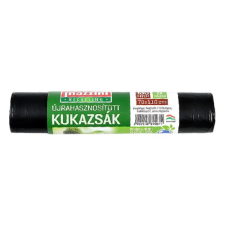 Mazzini Újrahasznosított szemeteszsák 135 l (5 db / tekercs) - Fekete (104050) tisztító- és takarítószer, higiénia