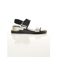 MB Collection női éktalpú szandál - elegáns, ezüst és fekete ötvözet, kényelmes pántos kialakítás M25-1-6317-4/T007-T017