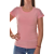 MB Collection női felső - Rózsaszín szűkített fazonú pamut női póló M25-1-WPO-0634/T011