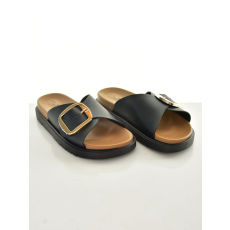 MB Collection női papucs - Kalsszikus felsőrész, arany színű csattal, kényelemes, rugalmas talp kialakítással M25-1-LEI-93/T007