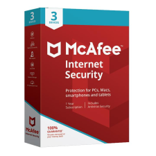  McAfee Internet Security - 3 eszköz / 1 év karbantartó program