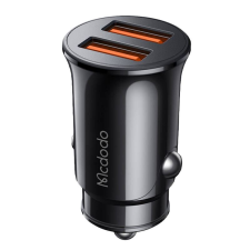 Mcdodo autós töltő 2xUSB 2A fekete (CC-6602) (CC-6602) mobiltelefon kellék