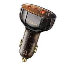 Mcdodo autós töltő USB-A + 2xUSB-C kijelzővel 100W fekete (CC-2310) (CC-2310) mobiltelefon kellék