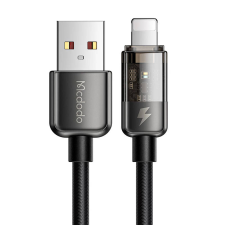 Mcdodo CA-3140 USB-A apa - Lightning apa 2.0 Adat és töltőkábel - Fekete (1.2m) kábel és adapter