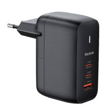 Mcdodo GaN 65W charger Mcdodo CH-0291 2x USB-C, USB-A (black) mobiltelefon kellék