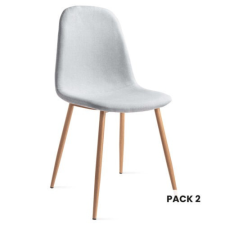 McHaus Mc Haus, Étkező szék, 46x43x86 cm, Szövet, Gyöngyszürke, Párban bútor