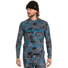 MEATFLY Avery férfi thermo póló kék-szürke camo férfi póló