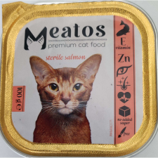 Meatos alutálkás eledel macskák részére 100 g STERILE lazac vitaminnal macskaeledel