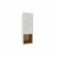 Meblohand IZUMI 3 magasfényű fehér polcos függesztett fali szekrény, 105 WH-DC bútor