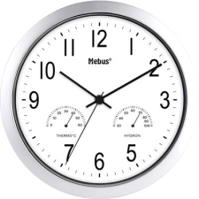Mebus Analóg kvarc falióra pára-/hőmérővel O 25,5 cm, (06992) (06992) falióra