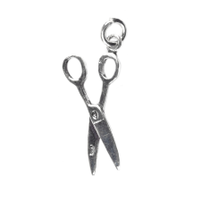  Medál, Jolie ezüst, 925 ezüst, ollós modell, 2,2 g, 27x15 mm medál
