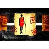  Média Art 22 Africa retro vintage vászonfestmény, 105 x 70 cm