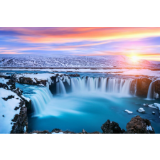  Média Cascada 48 Vízesés napkeltekor mintás tapéta, 220 x 135 cm tapéta, díszléc és más dekoráció