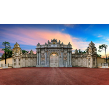  MÉDIA City59 Napfelkelte Isztambulban vászonkép, 105 x 70 cm grafika, keretezett kép