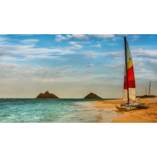  Média Katamarán a strandon tapéta, 220 x 135 cm tapéta, díszléc és más dekoráció