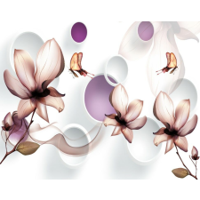  Media "Absztrakt virágok 3" tapéta, 220 x 135 cm tapéta, díszléc és más dekoráció