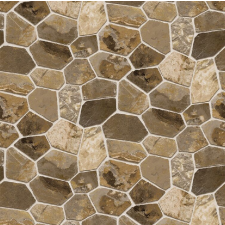  MÉDIA Tapéta, Barna és szürke rombusz kőfal, 270 x 200 cm tapéta, díszléc és más dekoráció