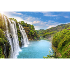  MÉDIA tapéta, vízesés 46 vízesés a dombon modell, 220 x 135 cm tapéta, díszléc és más dekoráció