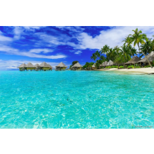  MÉDIA vászonkép, Vakáció Bora Bora-n, 105 x 70 cm grafika, keretezett kép