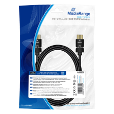 MediaRange HDMI 1.4 apa - HDMI 1.4 apa Kábel 2m - Fekete (MRCS197) kábel és adapter