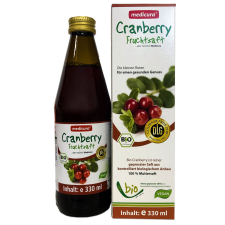 Medicura bio gyümölcslé 100% tőzegáfonya 330 ml üdítő, ásványviz, gyümölcslé