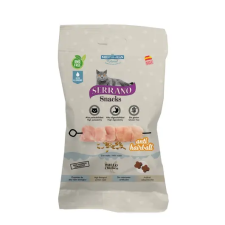  Mediterranean Serrano Anti Hairball jutalomfalat macskáknak - Szőrlabda ellen csirkés 50g jutalomfalat macskáknak