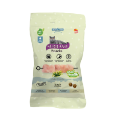  Mediterranean Serrano Oral Care jutalomfalat macskáknak - Szájhigiénia támogatásra csirkés 50g jutalomfalat macskáknak