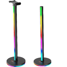 Meetion BK200 RGB Fejhallgató Állvány - Fekete (BK200) fejhallgató állvány