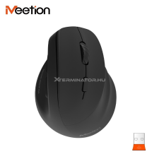 Meetion mt-btm010r jobbkezes ergonómikus vezeték nélküli szürke egér (mt-btm010r) egér